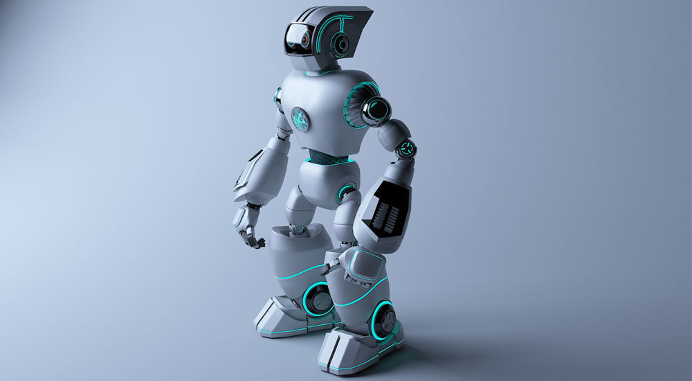 Space Robot 2 3D model_7