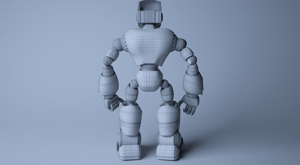 Space Robot 2 3D model_15