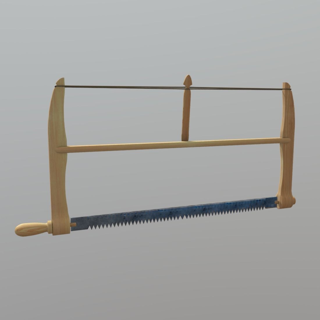 Frame Saw Low-poly 3D model_5