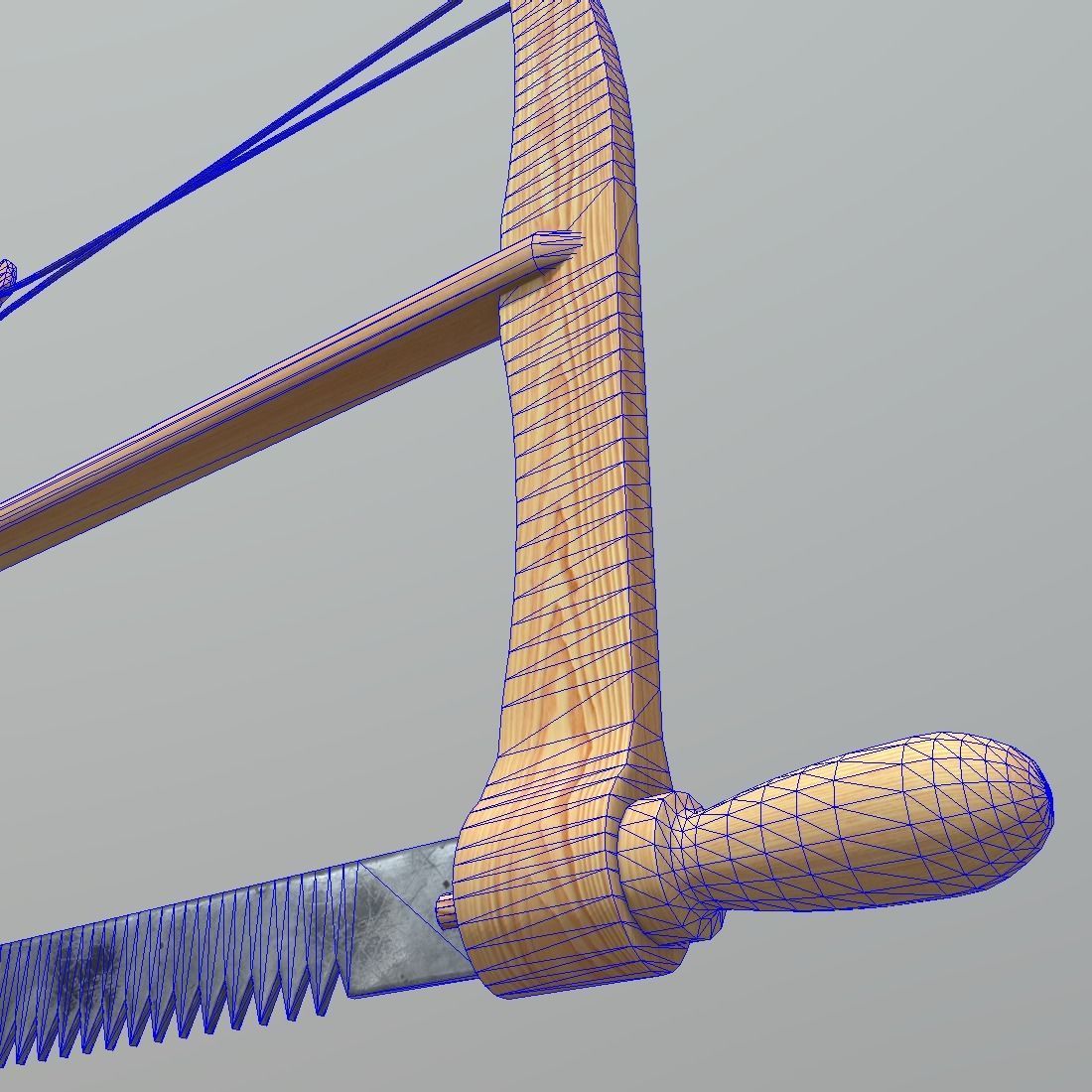 Frame Saw Low-poly 3D model_15