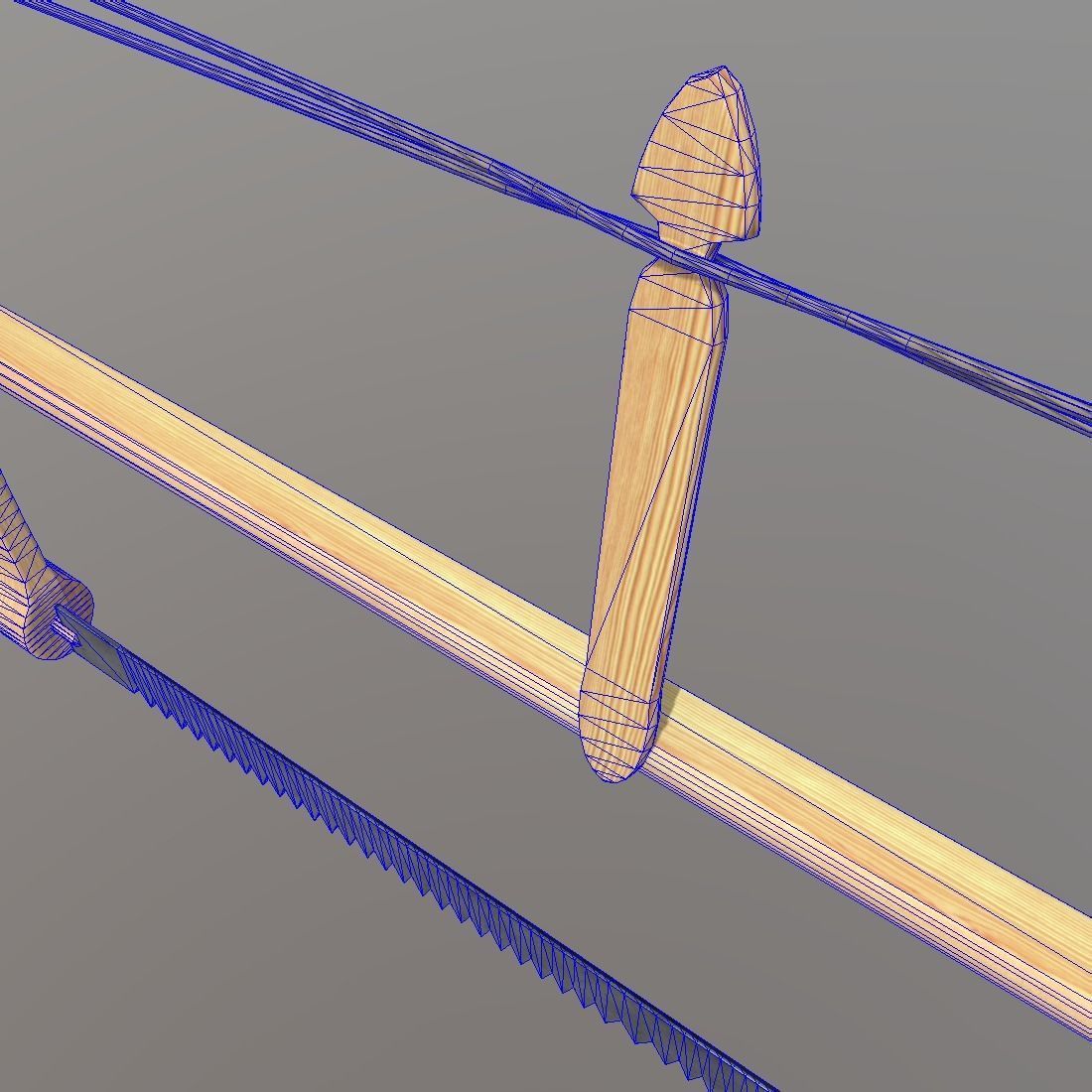 Frame Saw Low-poly 3D model_11