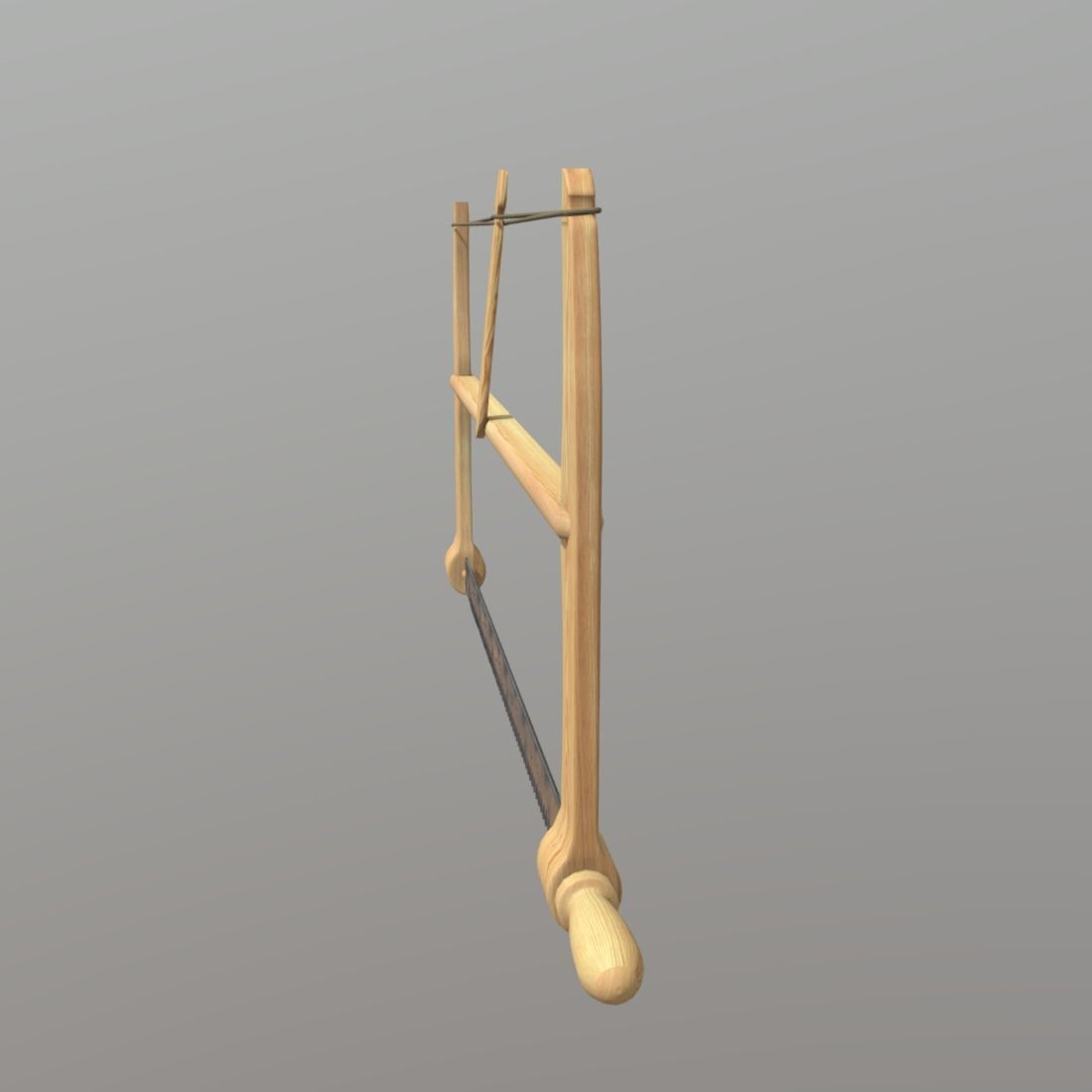 Frame Saw Low-poly 3D model_3