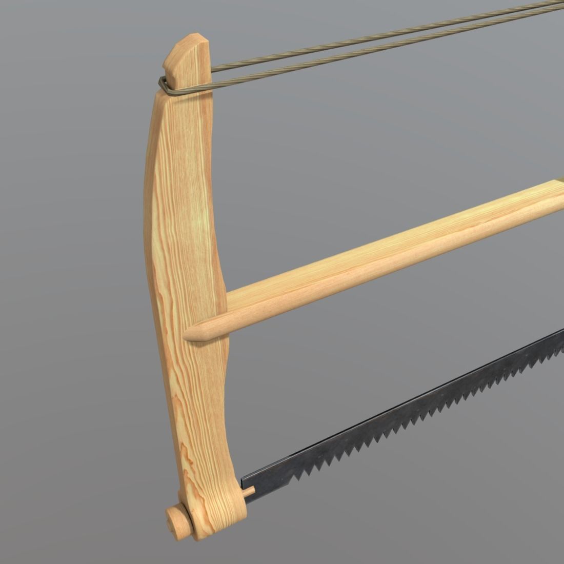 Frame Saw Low-poly 3D model_6