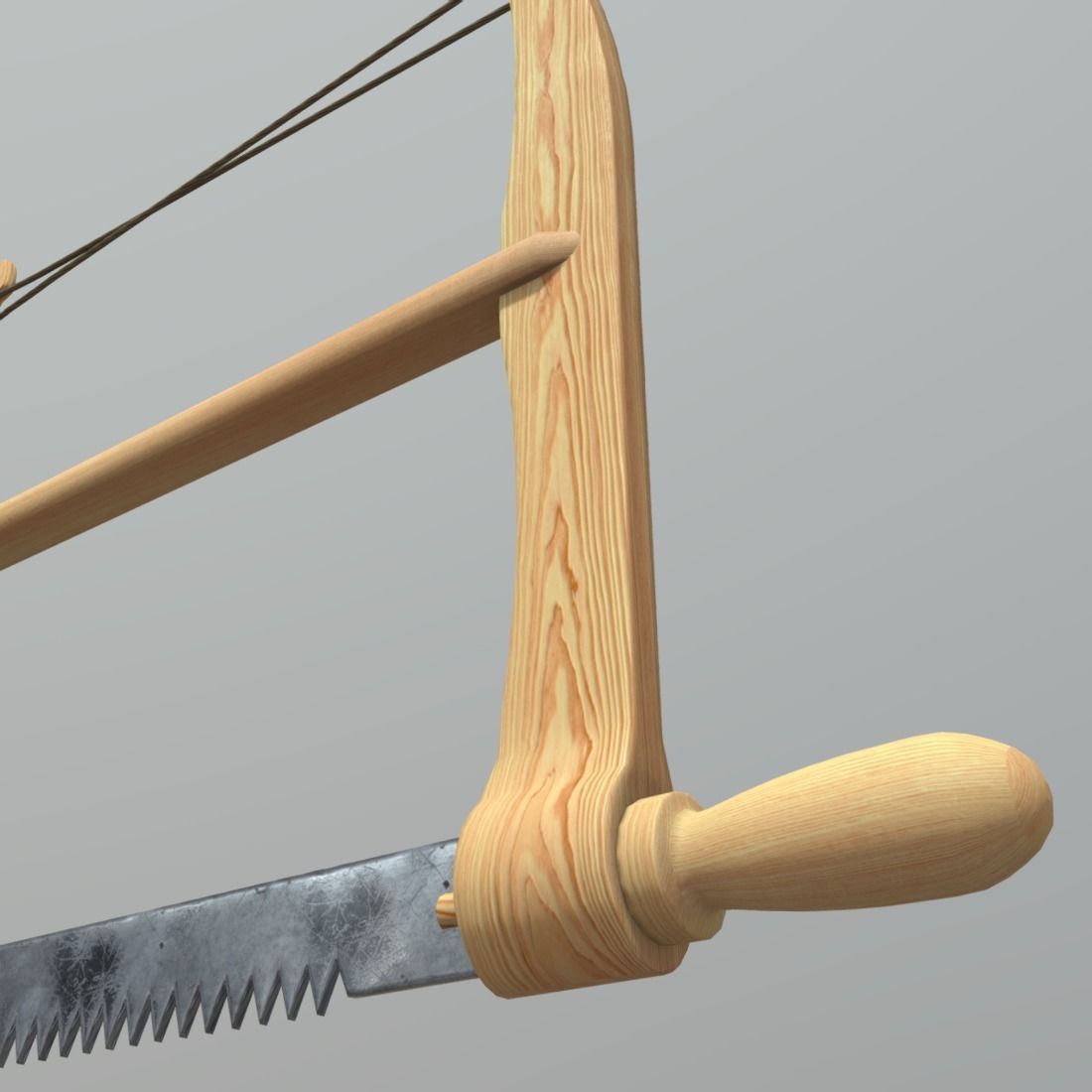Frame Saw Low-poly 3D model_14