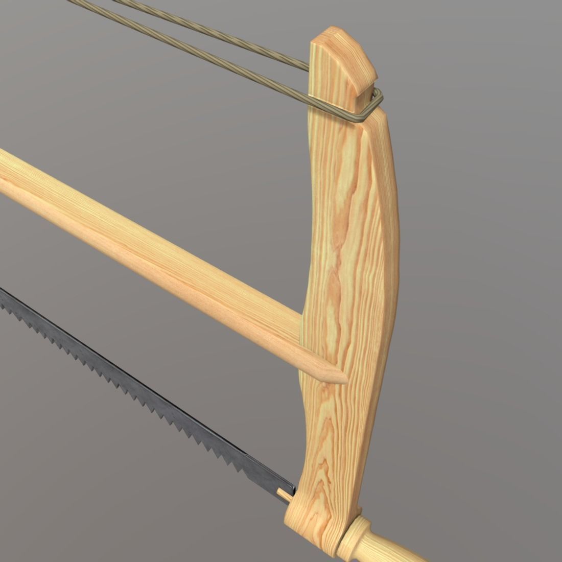Frame Saw Low-poly 3D model_12