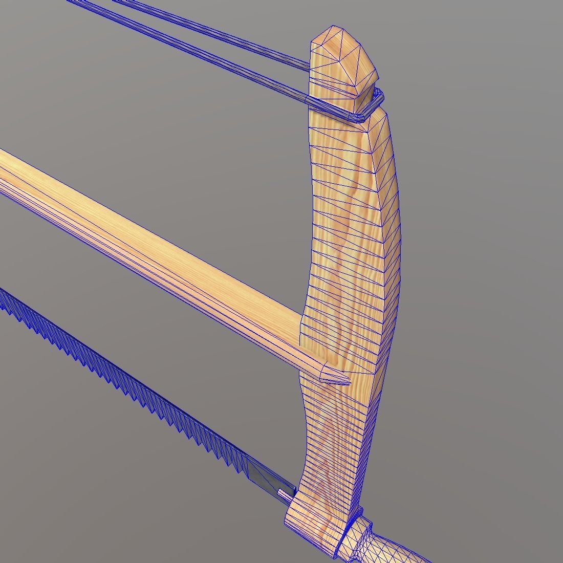Frame Saw Low-poly 3D model_13