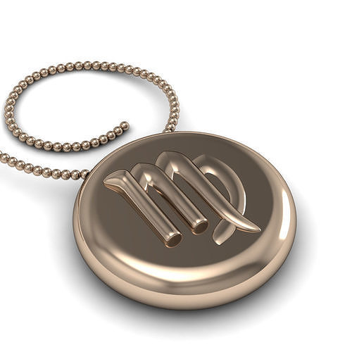 Virgo pendant 001 3d model 3D print model