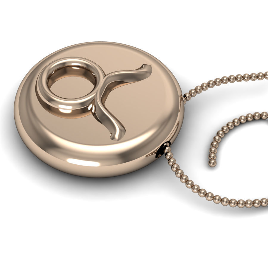 Taurus pendant 001 3d model 3D print model_5