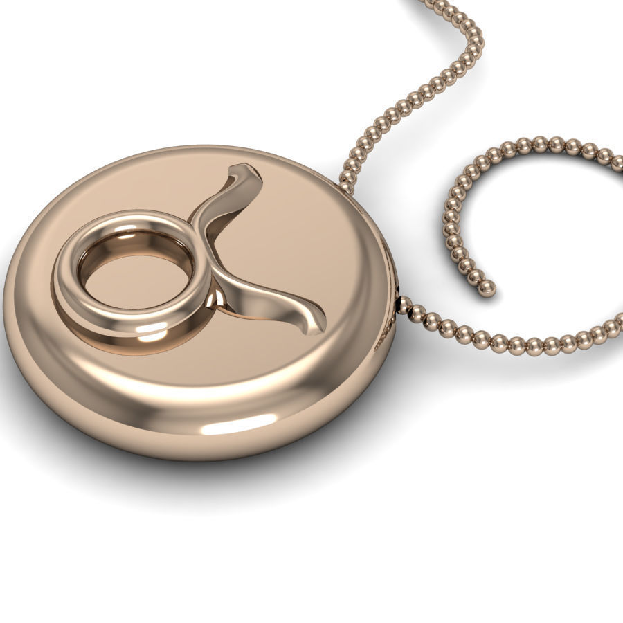 Taurus pendant 001 3d model 3D print model_4