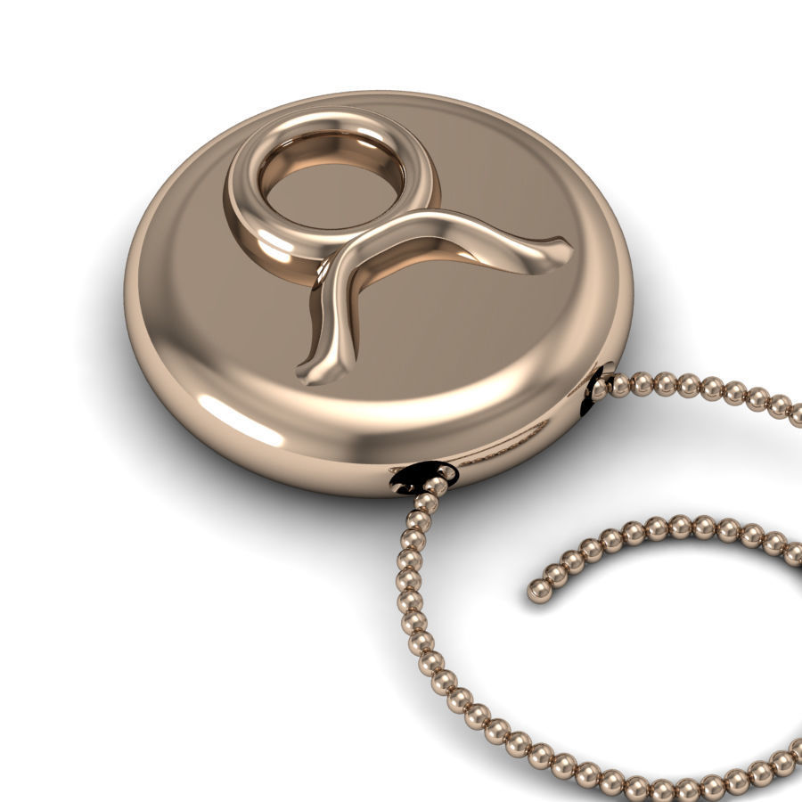 Taurus pendant 001 3d model 3D print model_6