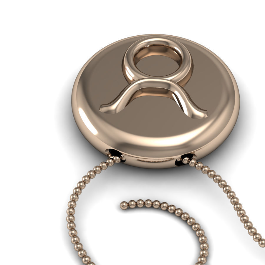 Taurus pendant 001 3d model 3D print model_7