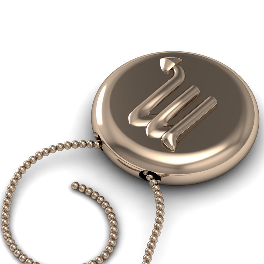 Scorpio pendant 001 3d model 3D print model_8