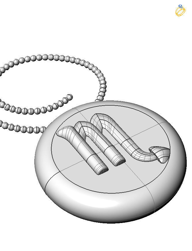 Scorpio pendant 001 3d model 3D print model_1