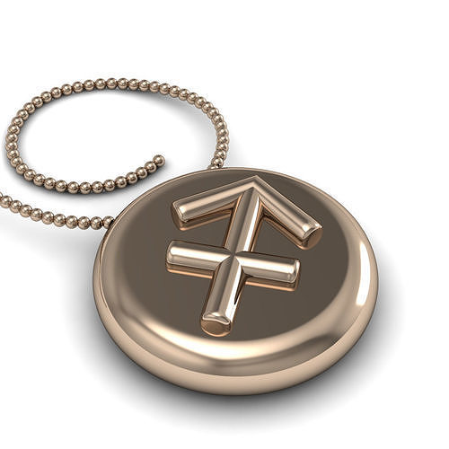 Sagittarius pendant 001 3d model 3D print model