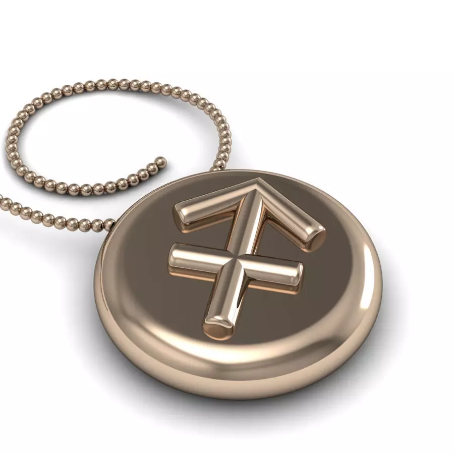 Sagittarius pendant 001 3d model 3D print model_0