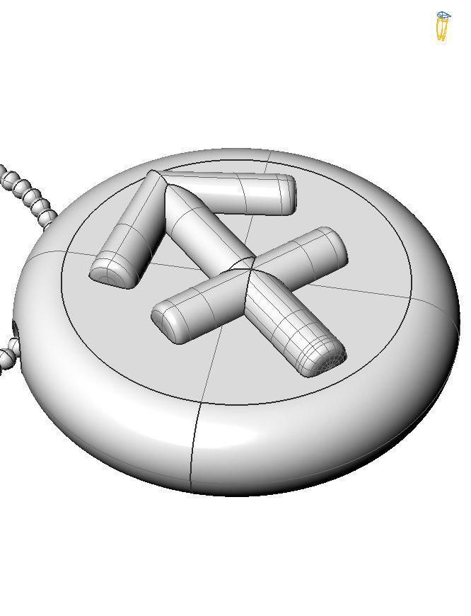 Sagittarius pendant 001 3d model 3D print model_1