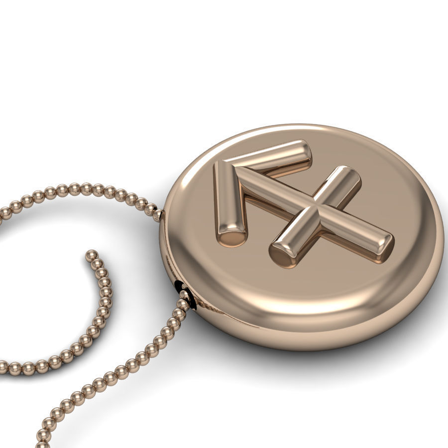 Sagittarius pendant 001 3d model 3D print model_9