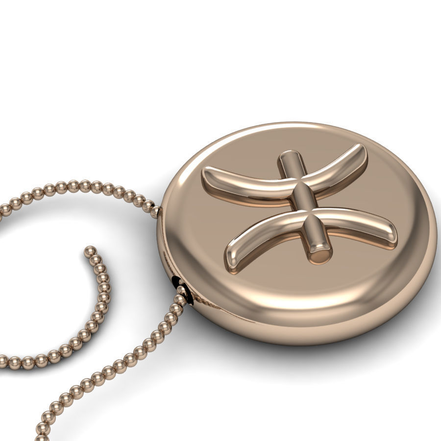 Pisces pendant 001 3d model 3D print model_9