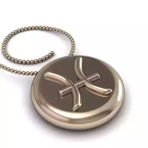 Pisces pendant 001 3d model