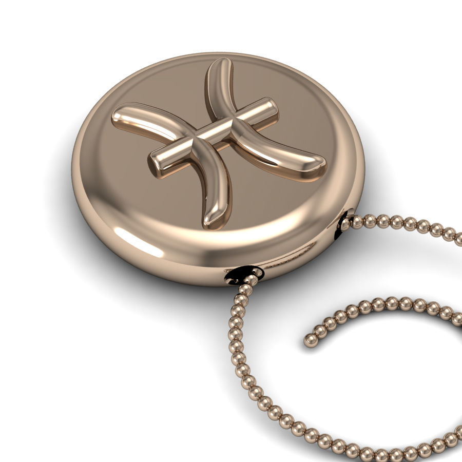 Pisces pendant 001 3d model 3D print model_6