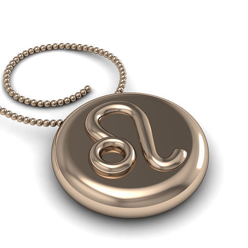 Leo pendant 001 3d model 3D print model