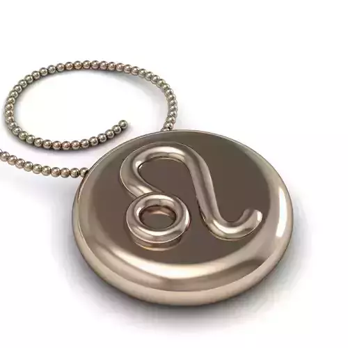 Leo pendant 001 3d model