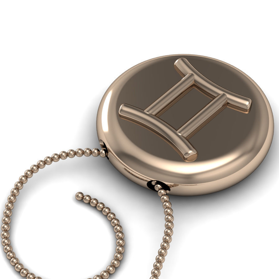 Gemini pendant 001 3d model 3D print model_8