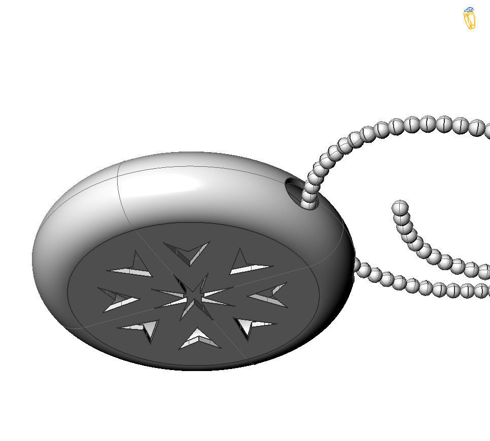 Gemini pendant 001 3d model 3D print model_13