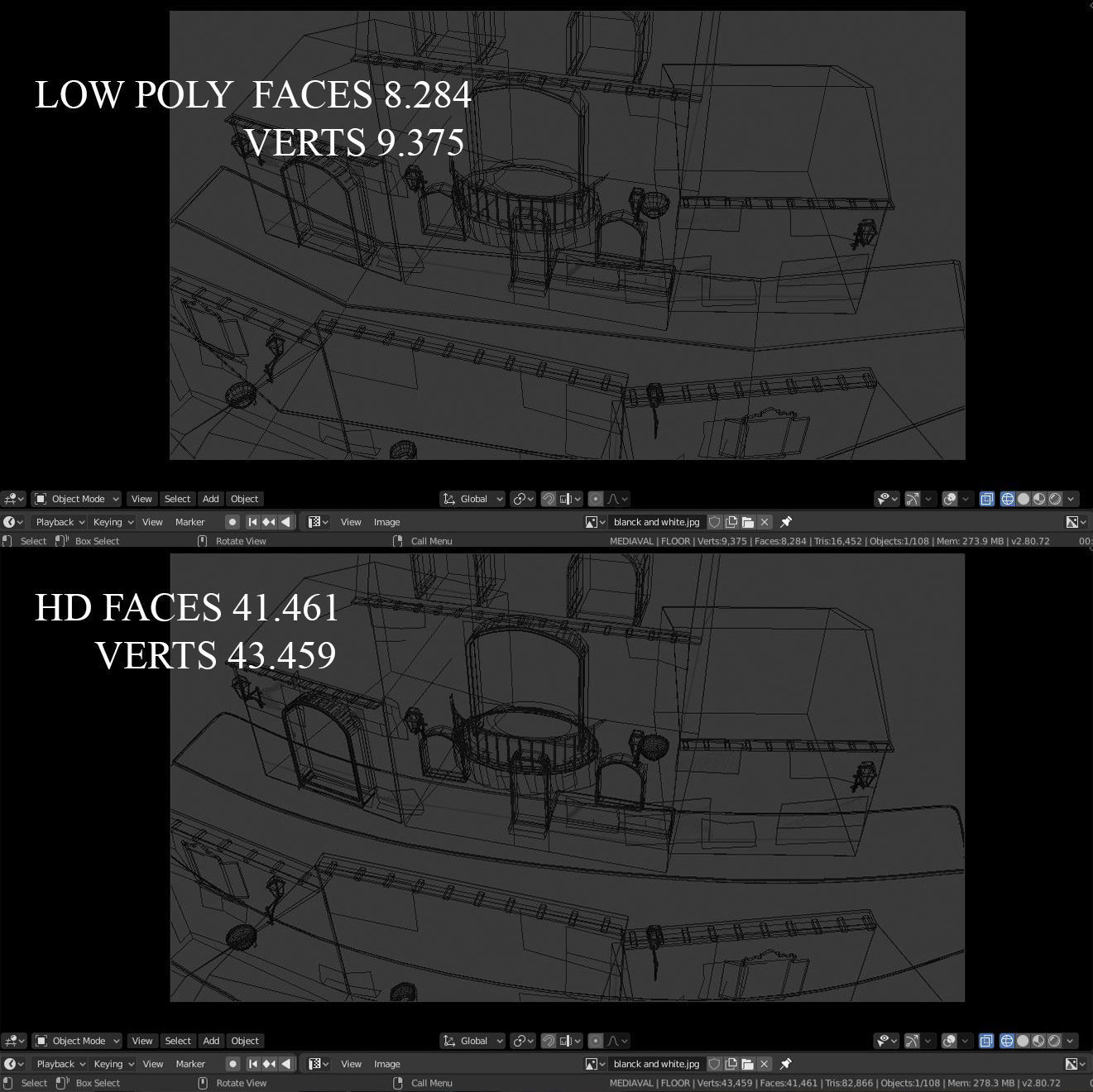 MEDIAVAL  ARCHITECTURE Low-poly 3D model_5
