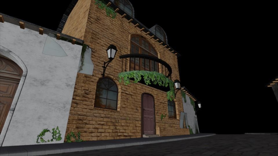 MEDIAVAL  ARCHITECTURE Low-poly 3D model_4