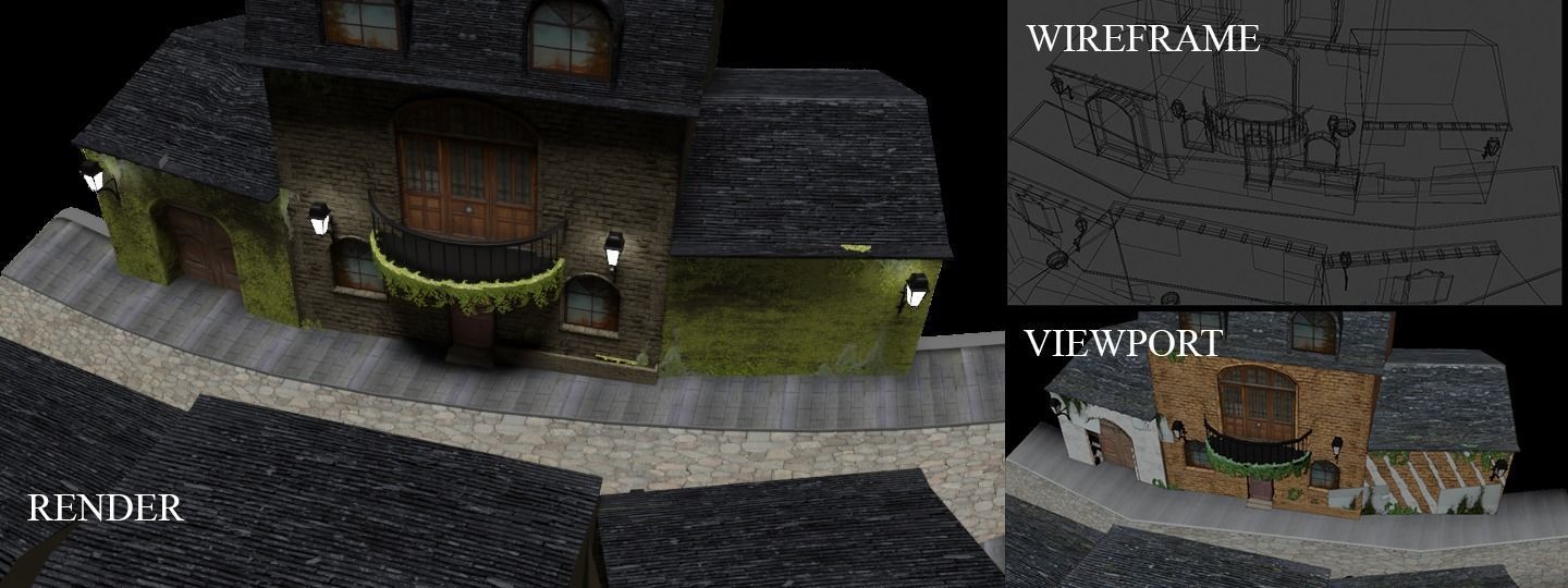 MEDIAVAL  ARCHITECTURE Low-poly 3D model_6