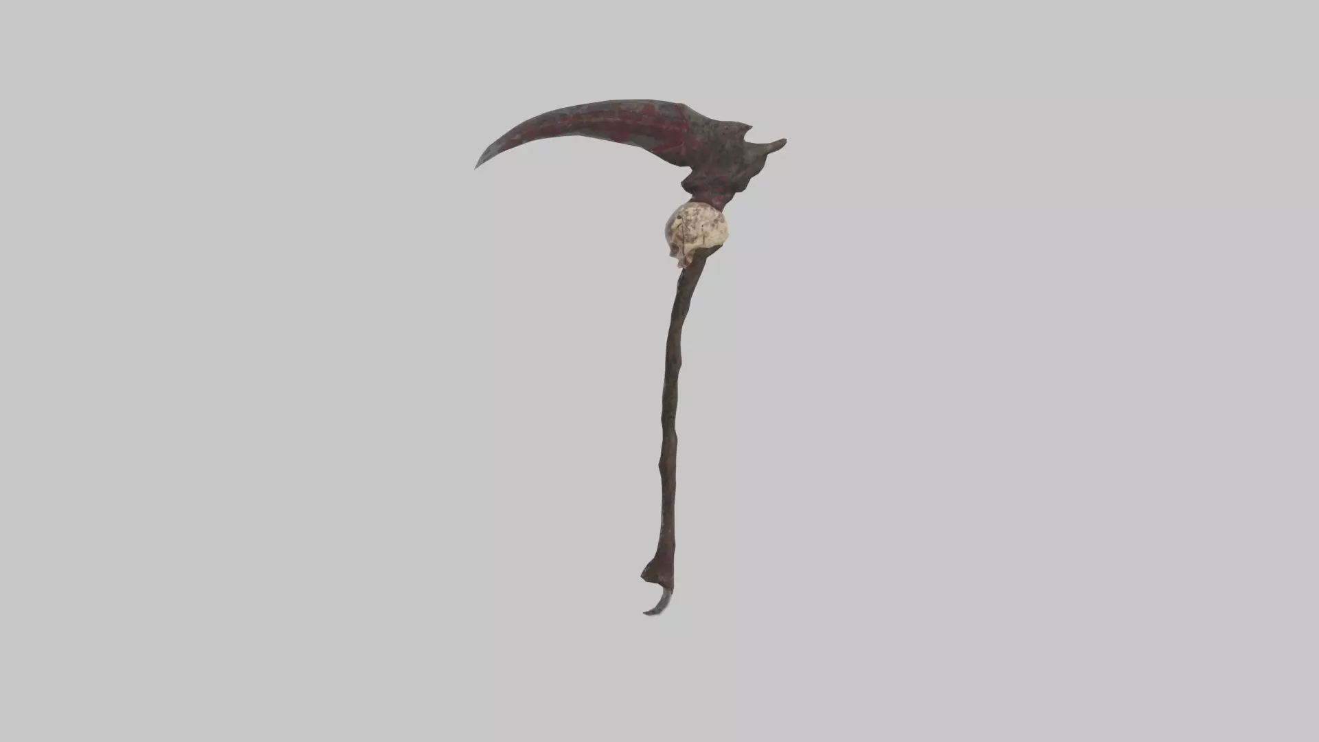 Grim reaper weapon Free low-poly 3D model_0