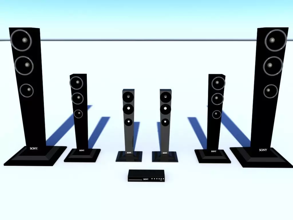 Home cinema 3D model_0