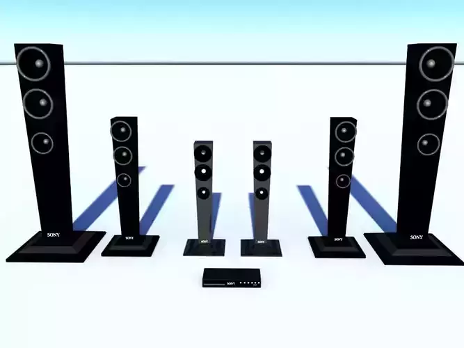 Home cinema 3D model