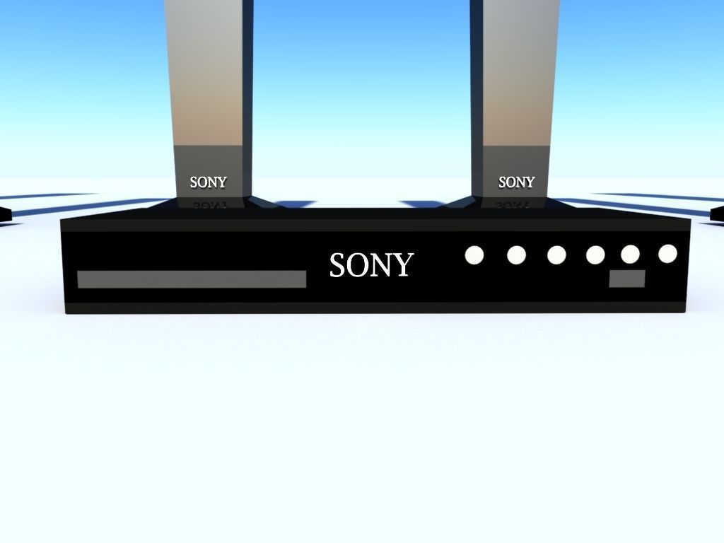 Home cinema 3D model_2