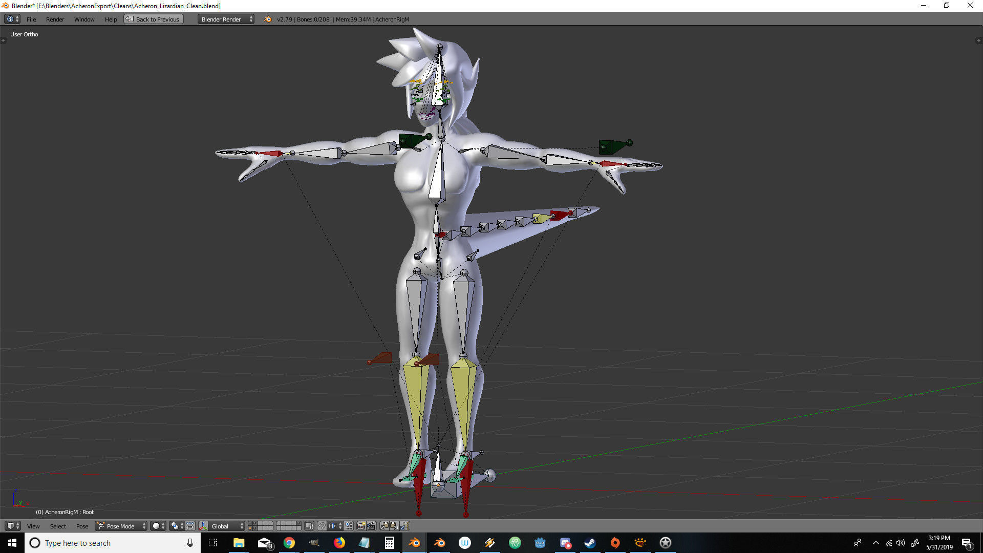 Acheron Lizardian Clean Low-poly 3D model_18