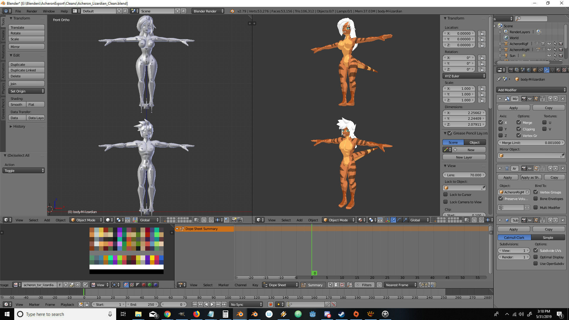 Acheron Lizardian Clean Low-poly 3D model_17