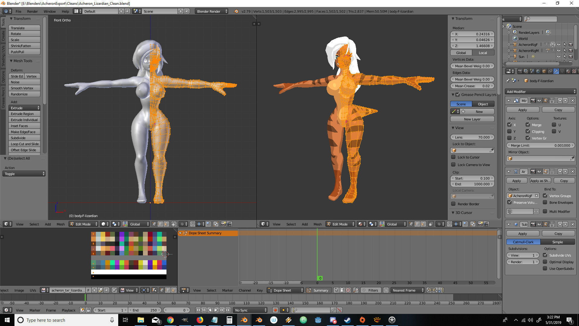 Acheron Lizardian Clean Low-poly 3D model_21