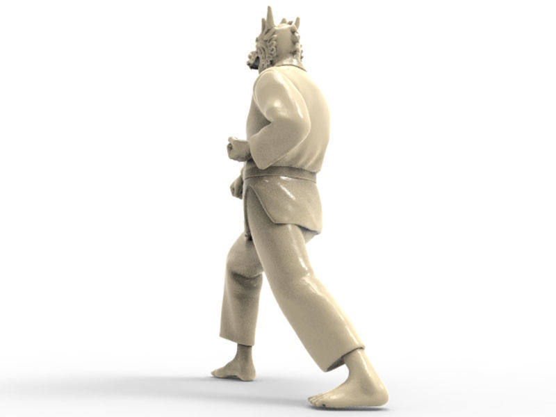 Dragon Zenkutsu Dachi Stance 3D print model_2