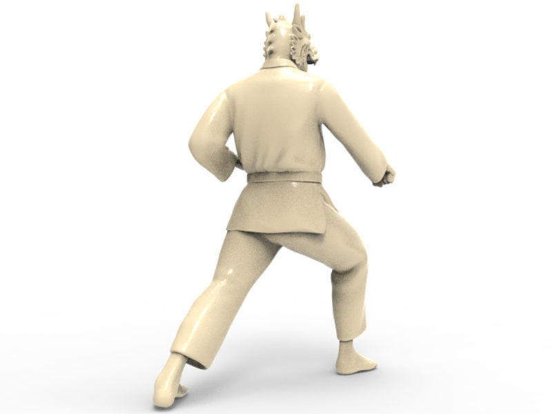 Dragon Zenkutsu Dachi Stance 3D print model_3