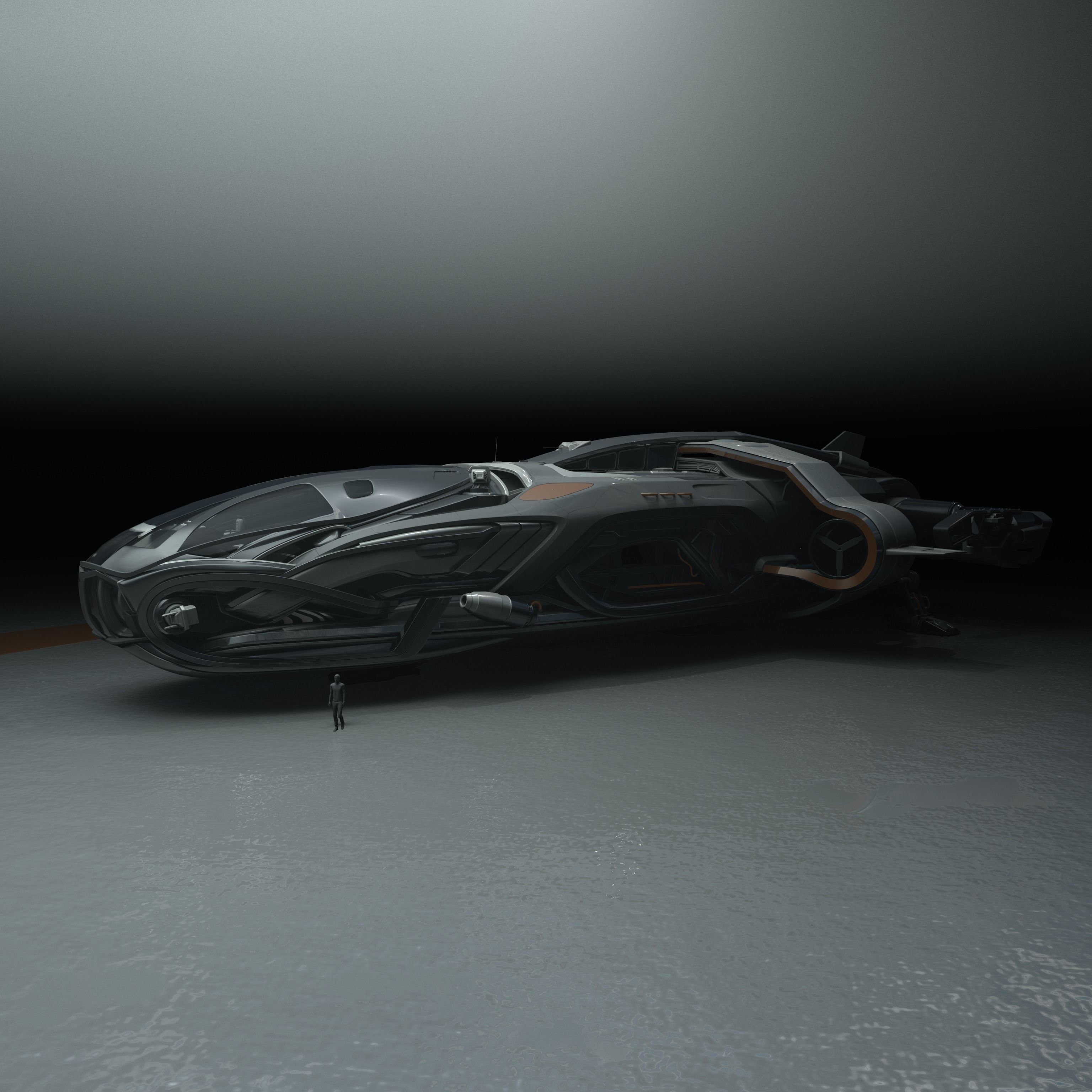 Arrow Carbine Spaceship 3D model_21