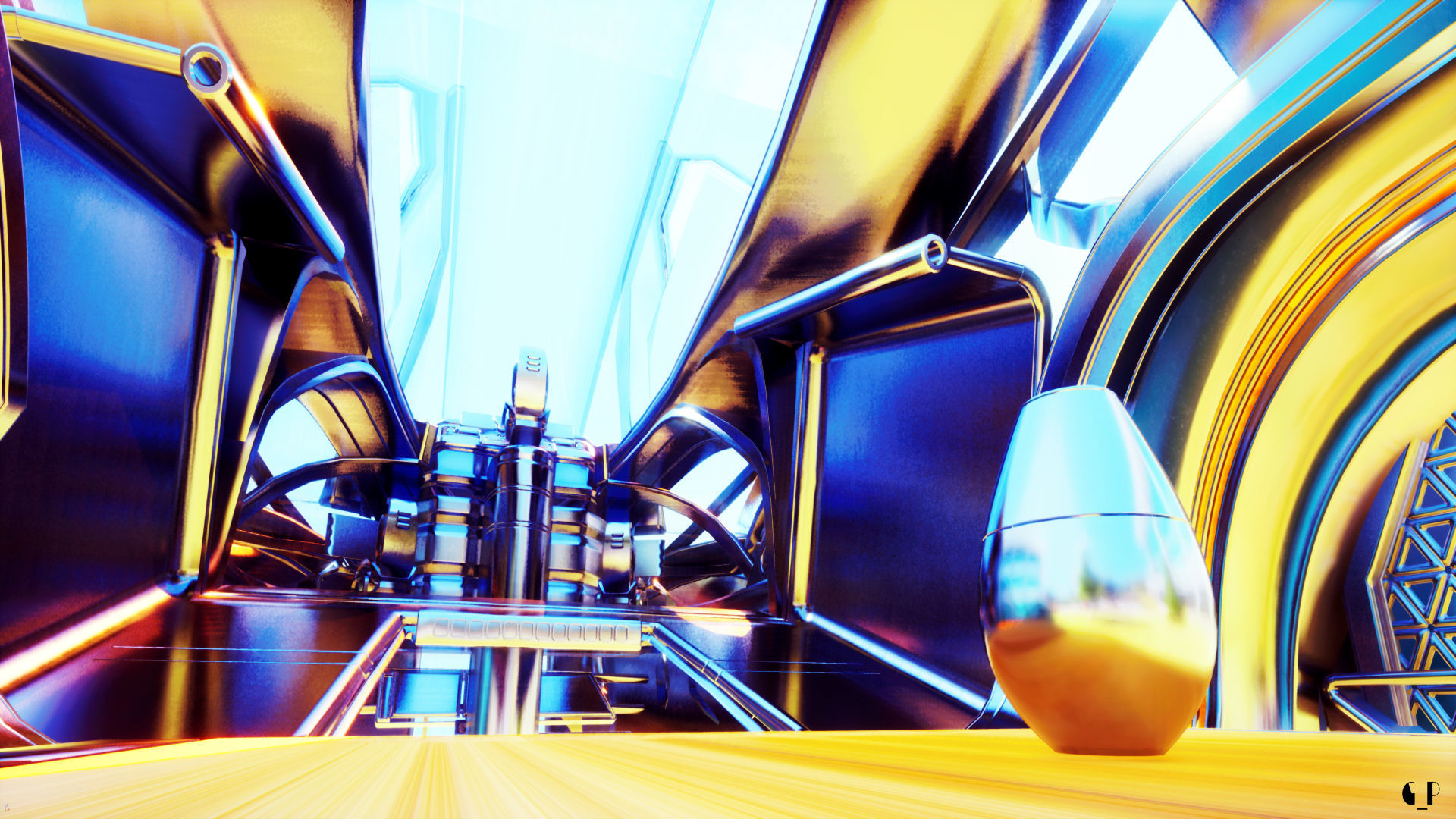 Arrow Carbine Spaceship 3D model_8