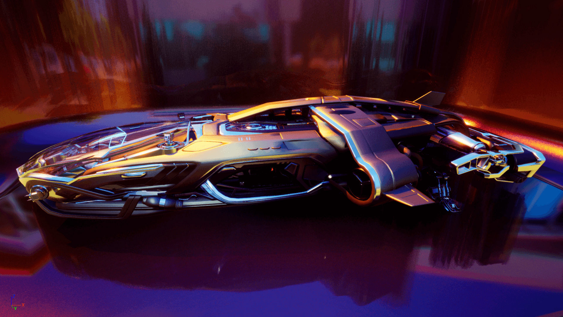 Arrow Carbine Spaceship 3D model_6