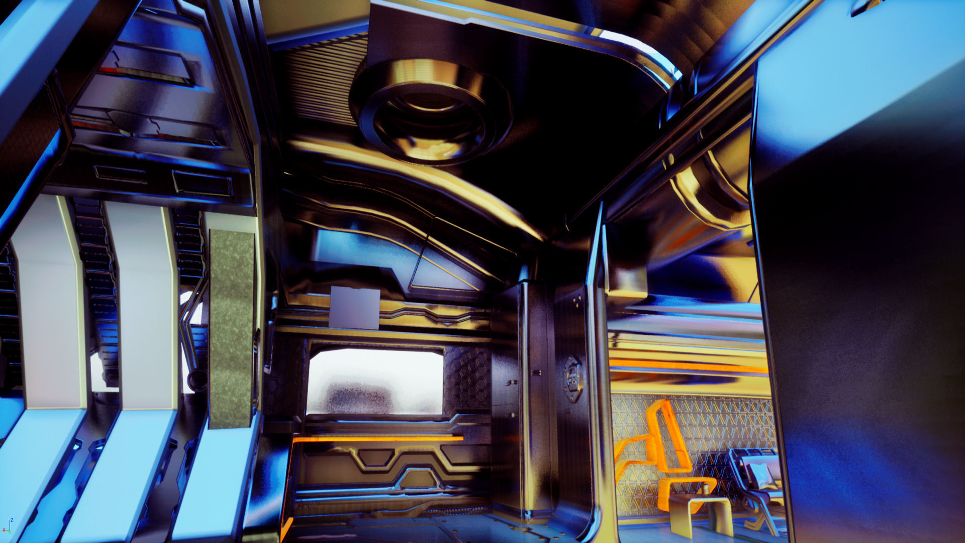 Arrow Carbine Spaceship 3D model_1