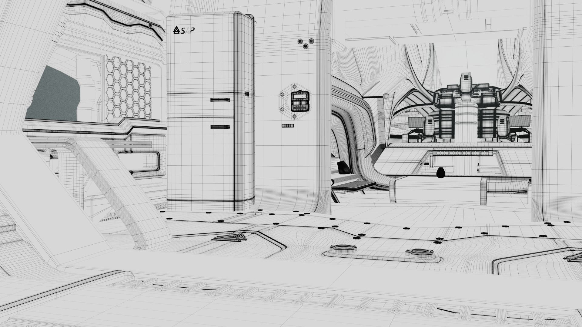 Arrow Carbine Spaceship 3D model_10