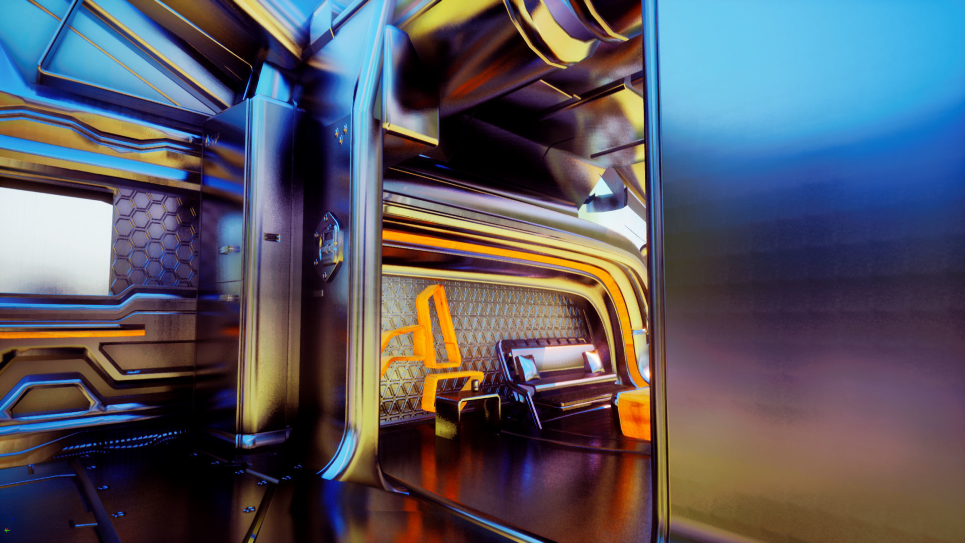 Arrow Carbine Spaceship 3D model_7