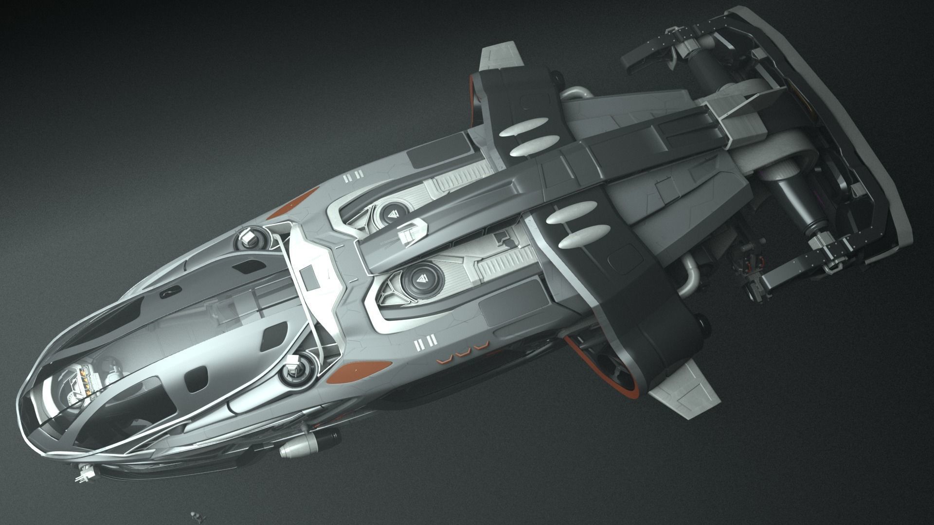 Arrow Carbine Spaceship 3D model_13