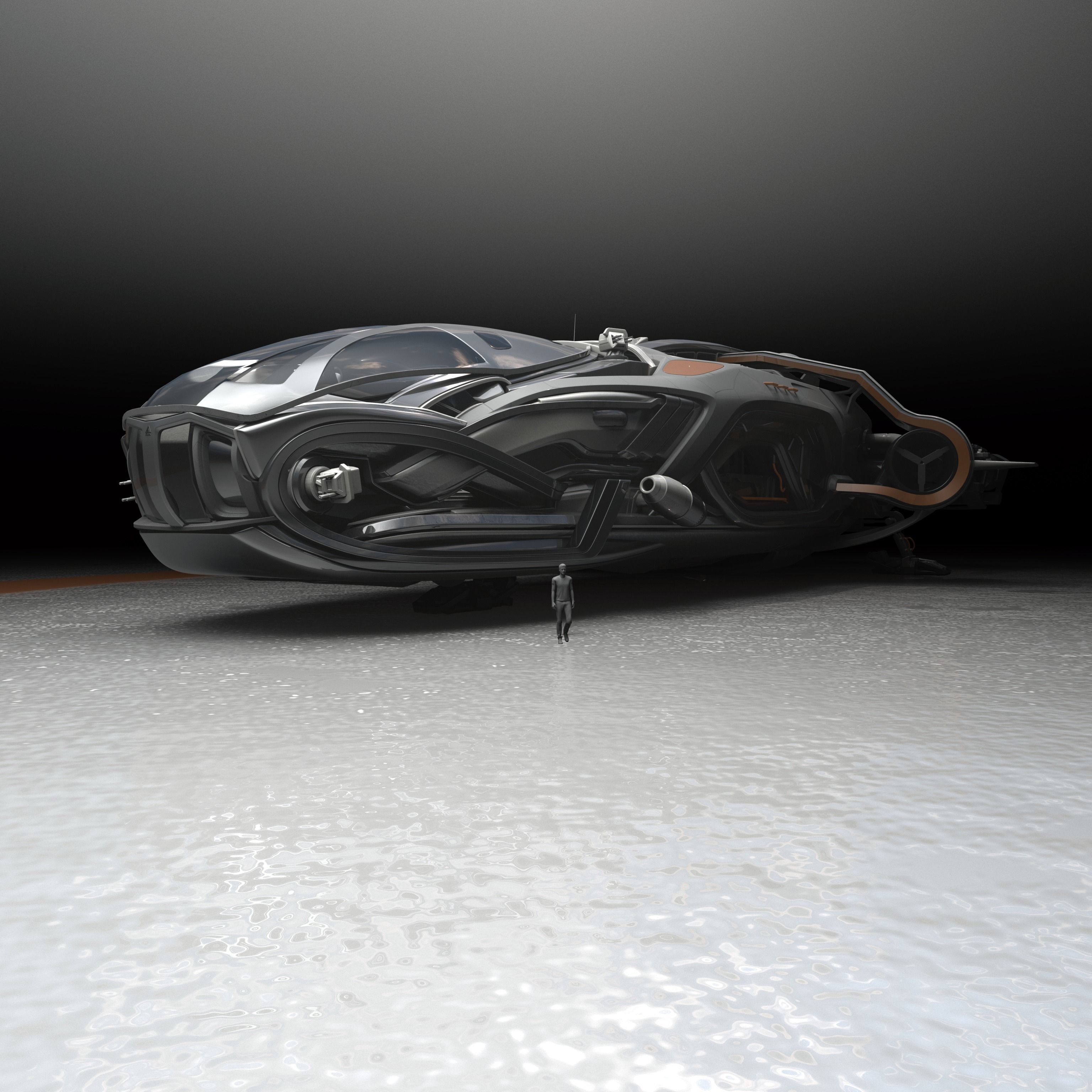 Arrow Carbine Spaceship 3D model_19