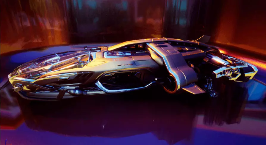 Arrow Carbine Spaceship 3D model_0