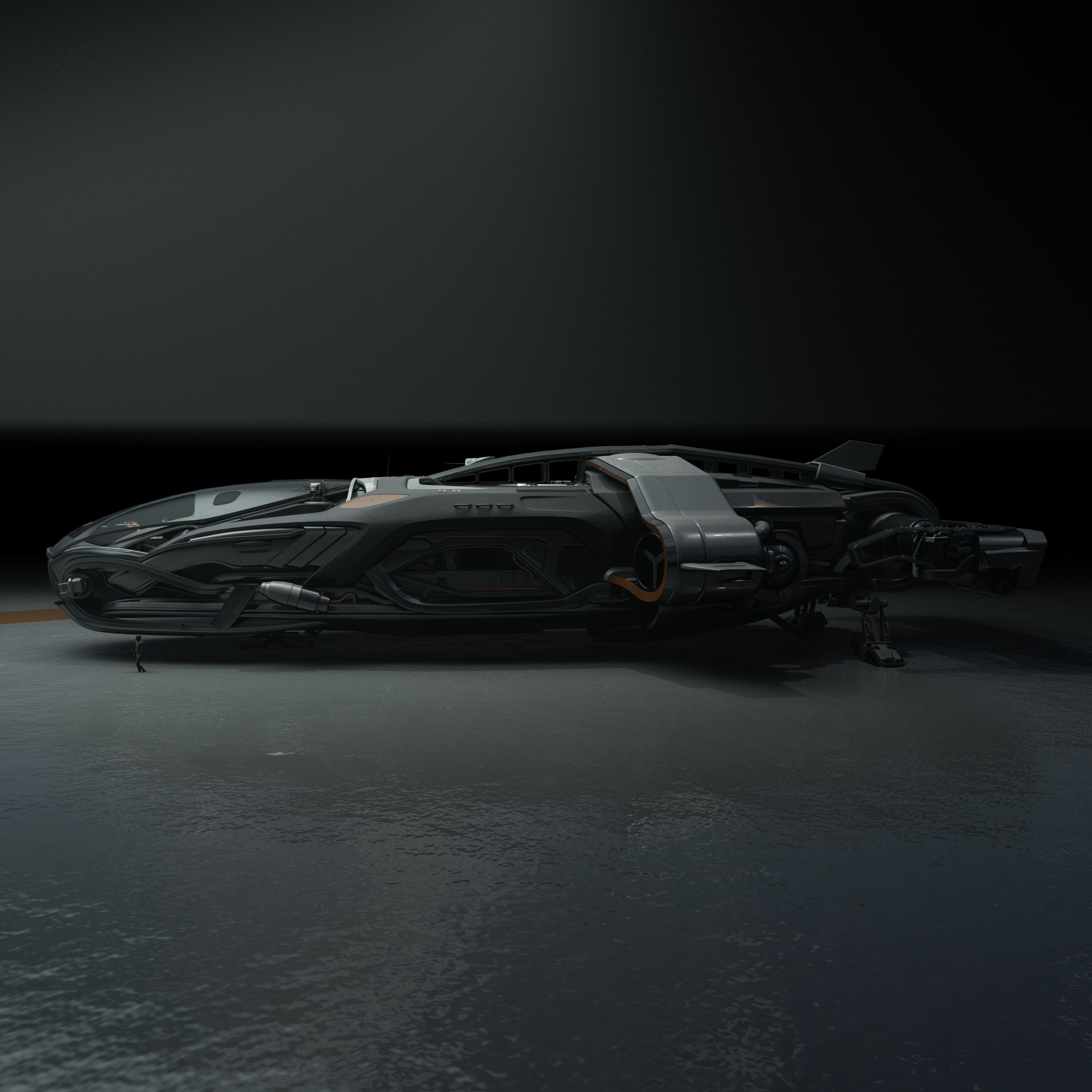 Arrow Carbine Spaceship 3D model_20